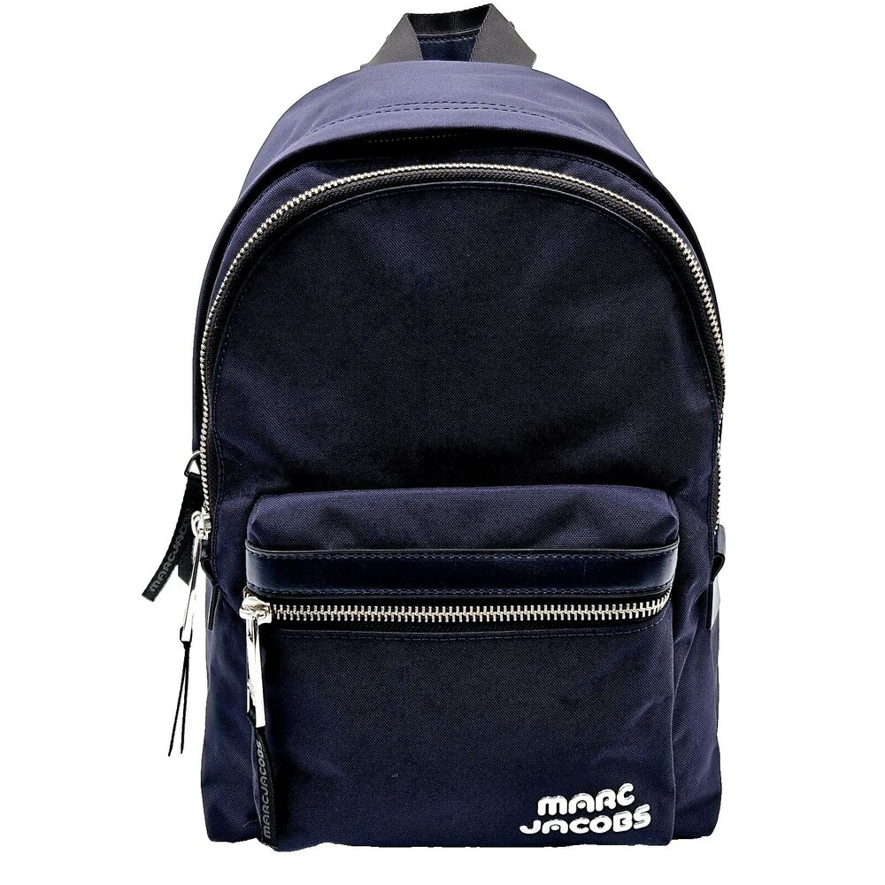 Marc Jacobs Trek Pack Medium Backpack Blue Designer Logo Bag